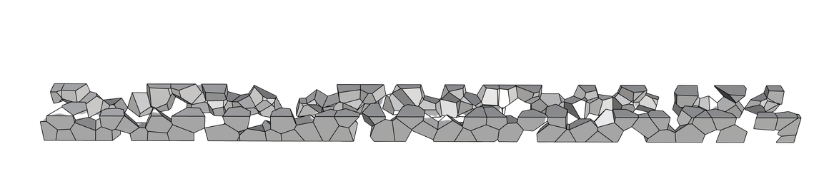 Parametric workflow step 2: the extracted polyhedral Voronoi cells