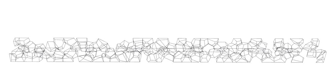 Parametric workflow step 3: the Voronoi edge wireframe